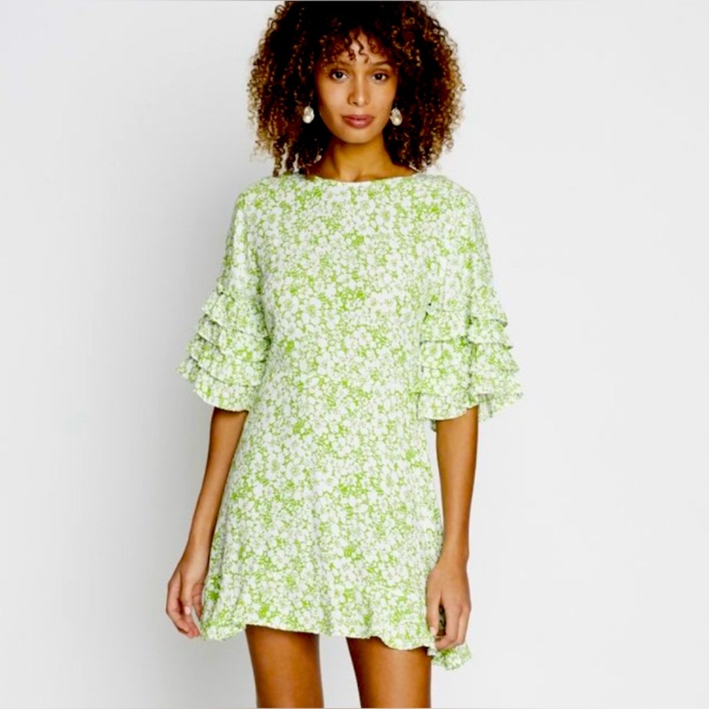 FAITHFULL THE BRAND Serafina Dress Freja Floral Size 4
